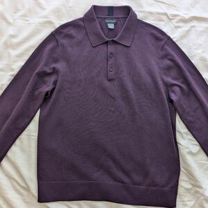 Club Monaco Long Sleeve Sweater Polo (size large, L)